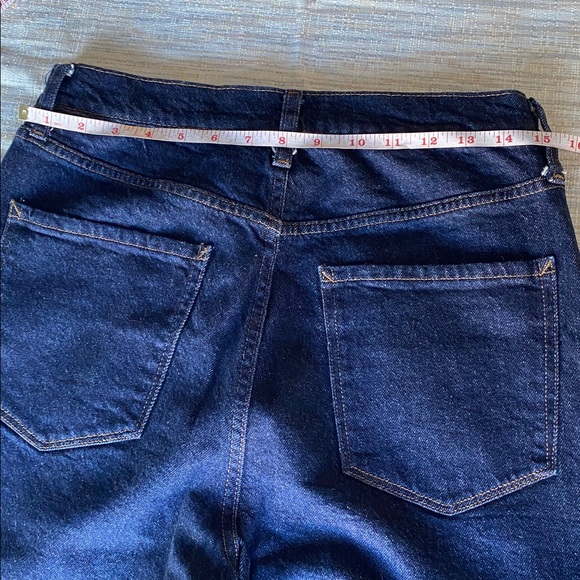 Women's A.N.A. Wide-Leg High-Waisted Dark Blue Jeans - Picture 11 of 14